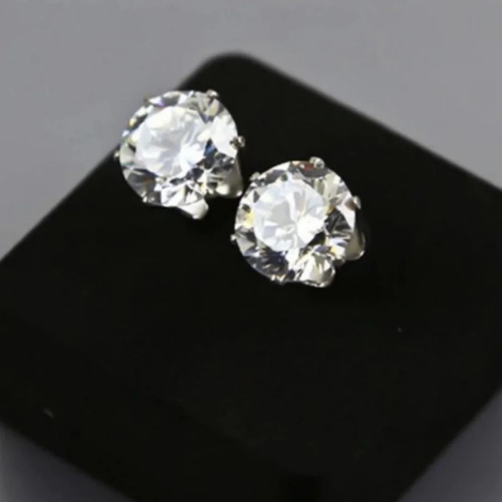 NEW 2.5 CT 925 STERLING SILVER DIAMOND EARRINGS, NICE EARRINGS, CUTE EARRINGS - Picture 4 of 4